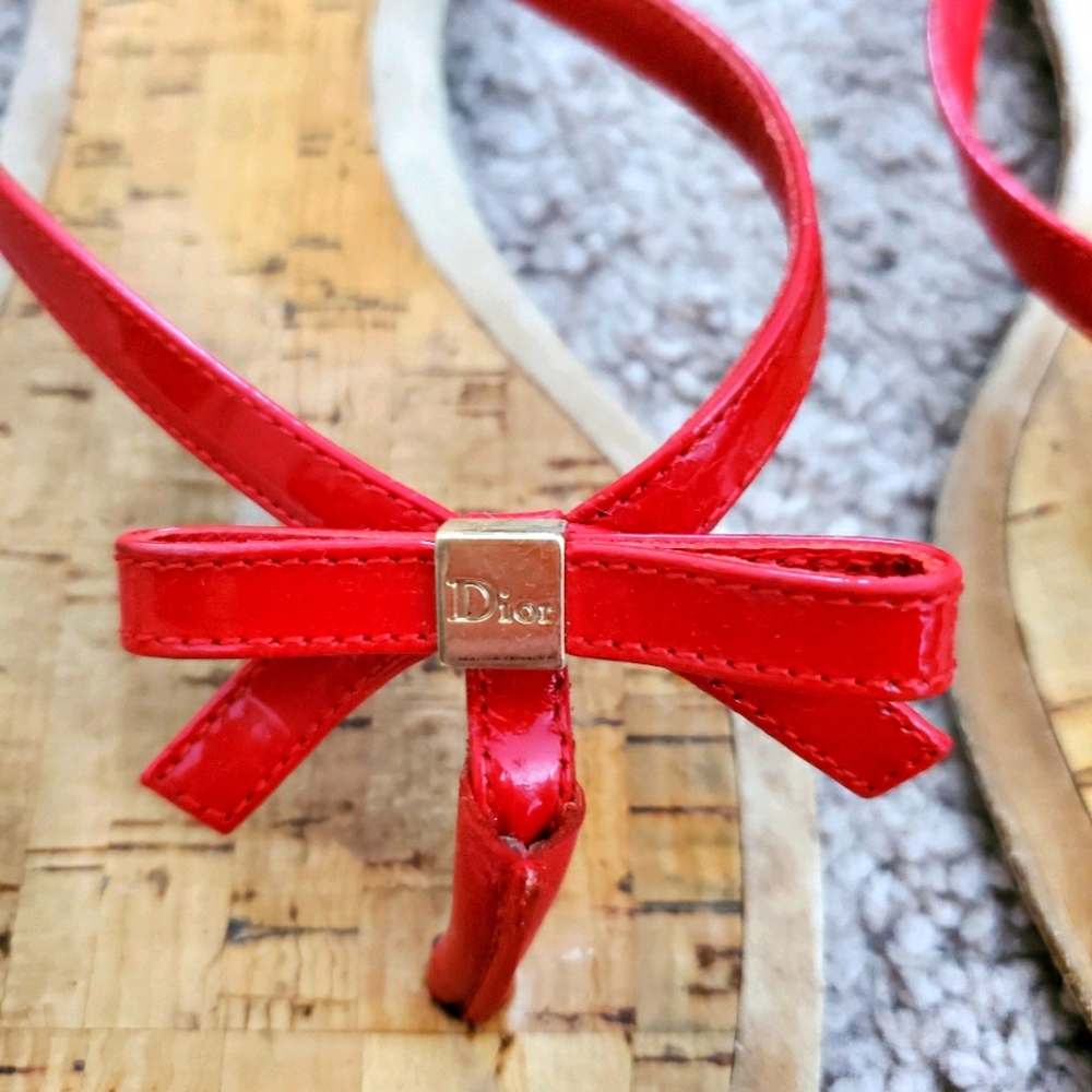 Authentic Dior flip flop size 8